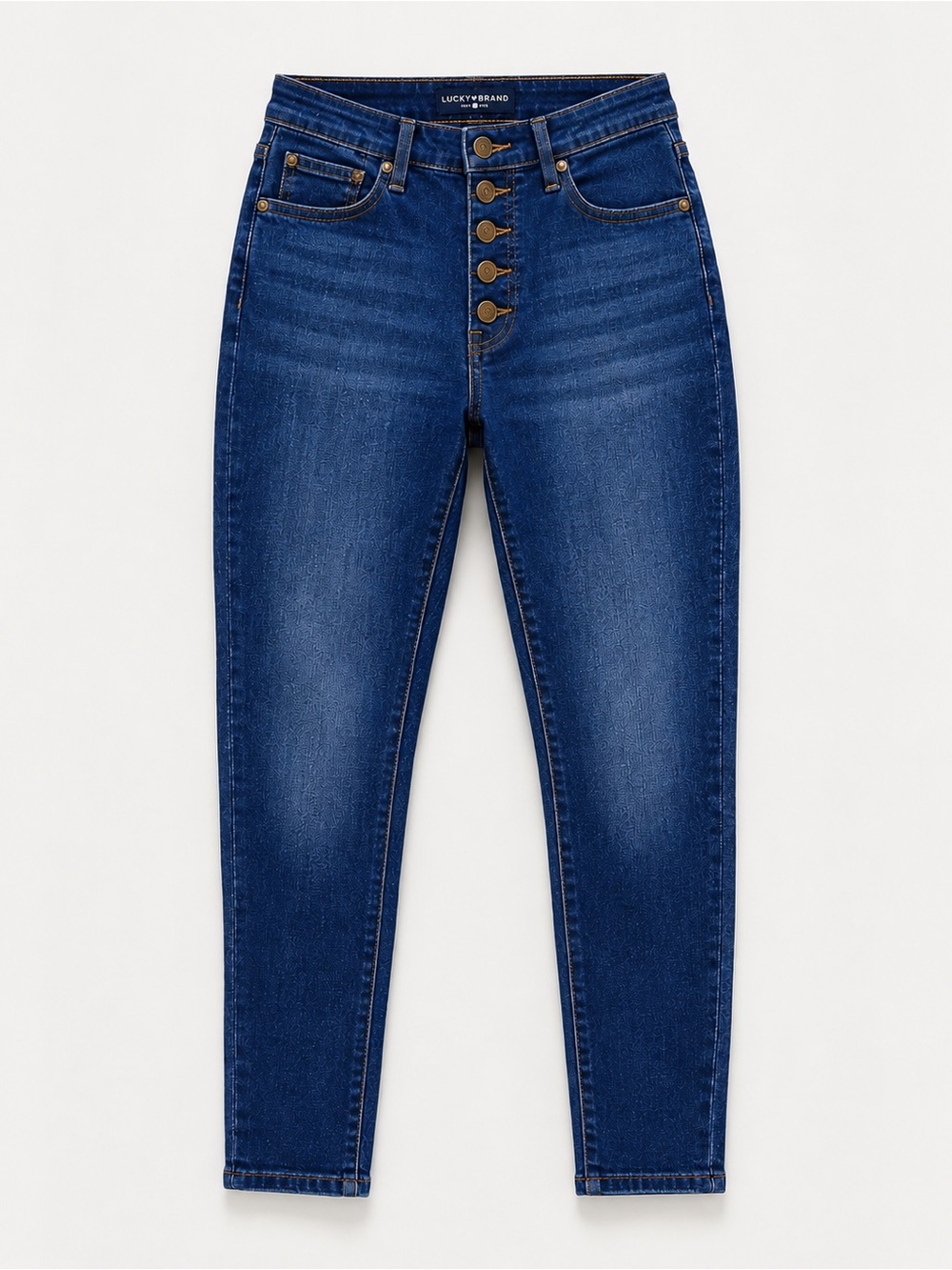 Lucky Brand Button Fly High Rise Skinny Jeans Sz 10 NEW - Picture 2 of 12